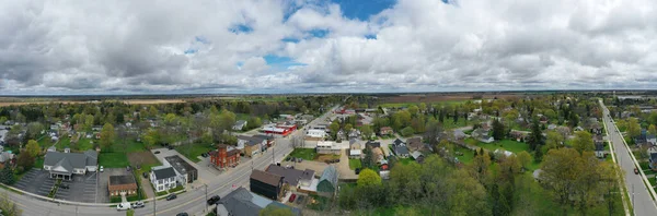 Letecké Panorama Burfordu Ontario Kanada Centru — Stock fotografie