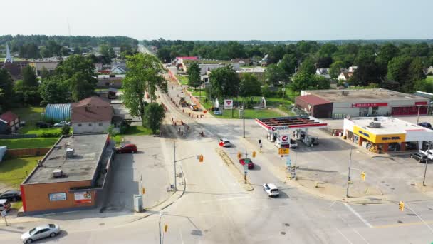 Delhi Ontario Canadá Julio 2021 Vista Aérea Delhi Ontario Canada — Vídeo de stock