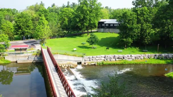 Letecký Pohled Dillí Quance Park Dillí Ontario Kanada — Stock video