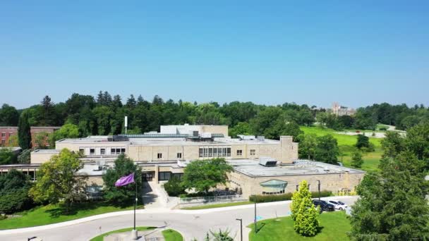 Londres Ontario Canadá Julio 2021 Aérea Del Elborn University College — Vídeos de Stock