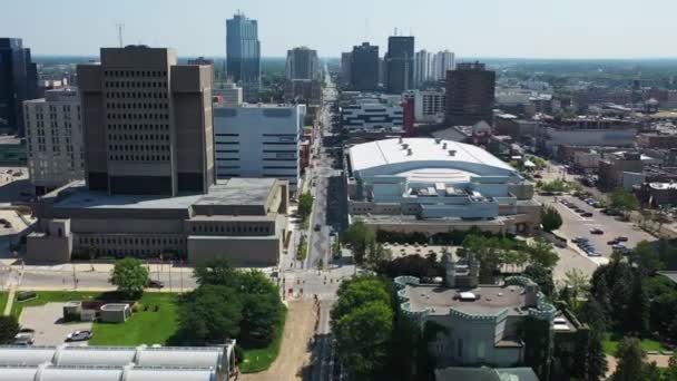 London Ontario Kanada Juli 2021 Antenne Der Budweiser Gardens Arena — Stockvideo