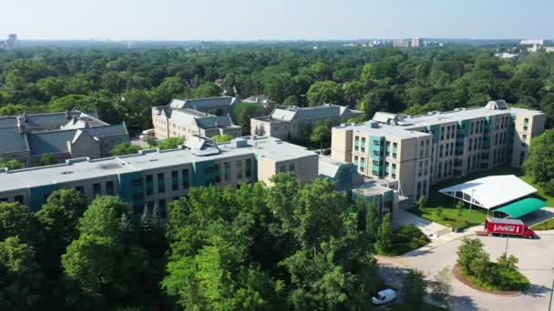 London Ontario Canada July 2021 Aerial University Western Ontario London — Stock Video