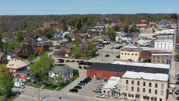 Légi Felvétel Tillsonburg Ontario Kanada Belvárosában — Stock Fotó