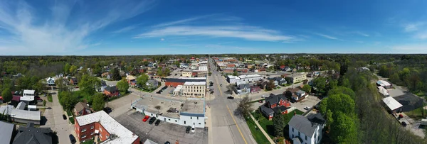 Letecké Panorama Tillsonburgu Ontario Centrum Kanady — Stock fotografie