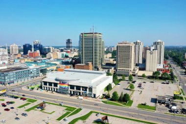 Londra, Ontario, Kanada - 20 Ağustos 2021 Londra, Ontario, Kanada 'daki RBC Place havalimanı