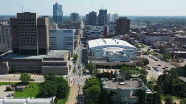 Londra, Ontario, Kanada - 20 Ağustos 2021: Londra, Ontario, Kanada 'da Budweiser Gardens arenası