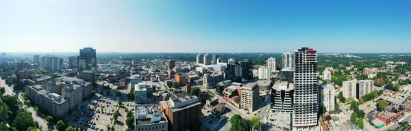 Aerial Panorama London Ontario Canada Downtown Clear Day — Stock Photo, Image