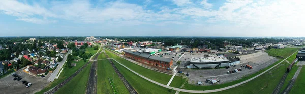 Egy Légi Panoráma Szent Tamásra Ontario Kanada Belvárosában — Stock Fotó