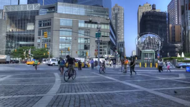 Travy Columbus Circle på Manhattan – stockvideo