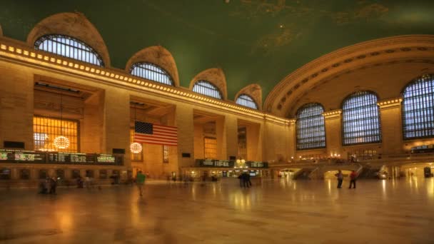 Rušné nádraží grand central station — Stock video