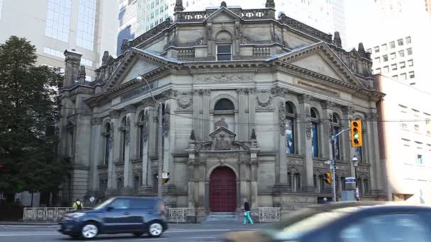 Hockey hall of fame i centrala toronto — 图库视频影像