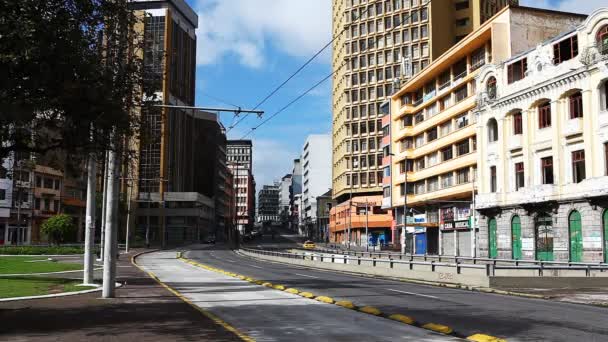 En Quito, Ecuador street scene — Stockvideo
