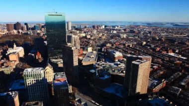 Boston bir timelapse görünümünü alacakaranlıkta