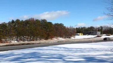 I-90 Masspike, Massachusetts paralı yol, bir timelapse görünümünü
