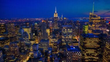 Manhattan'ın kalbinde gün geceden kalma güzel bir timelapse