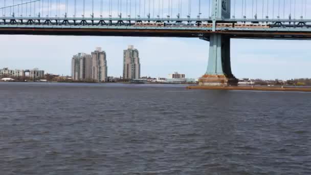 Таймелапс панорамный вид Филадельфии — стоковое видео