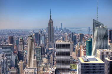 Manhattan gökdelenler panoramik manzaralı