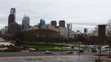 Philadelphia cityscape Sanat Müzesi dan