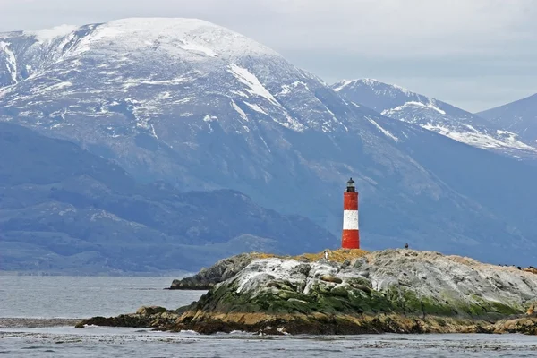 Beagle kanalı Tierra Del Fuego, deniz feneri — Stok fotoğraf