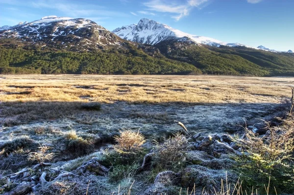 Frosty Mountain view Tierra del Fuego, Arjantin — Stok fotoğraf