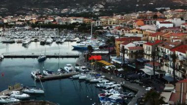 gün gece timelapse için calvi Corsica'deki / daki Kalesi