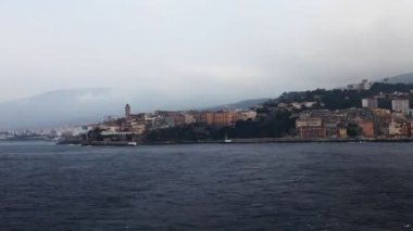 bastia, Korsika bırakarak bir feribot dan Timelapse