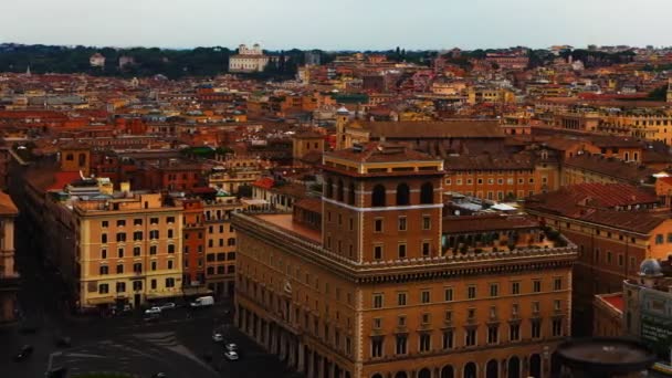 Vista aérea del Timelapse sobre Roma — Vídeo de stock