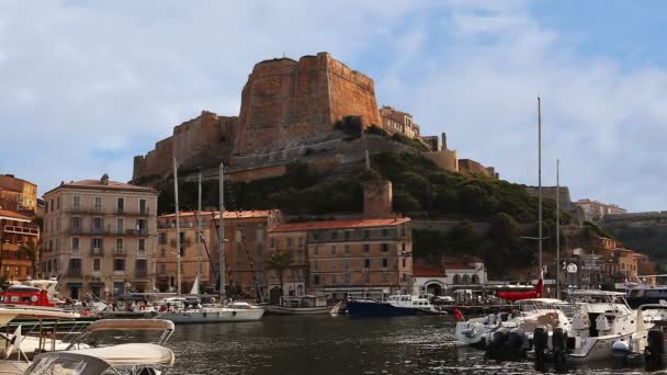 La Ciudadela de Bonifacio, Córcega — Vídeos de Stock