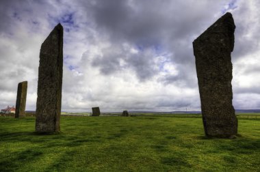 Orkney, İskoçya'da Stenness duran taş