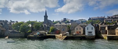 The old harbor of Stromness, Orkney Islands, Scotland clipart