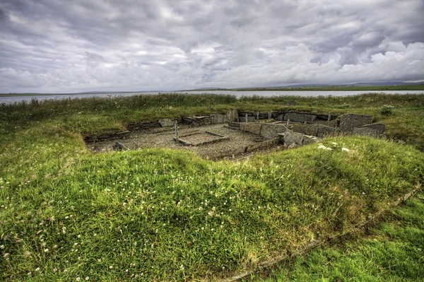 De Barnhouse neolithische nederzetting, Orkney, 29 juli 2012 — Stockfoto