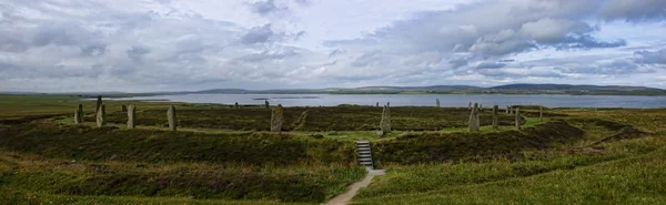 Panorama van de Ring van Brodgar in Orkney — Stockfoto
