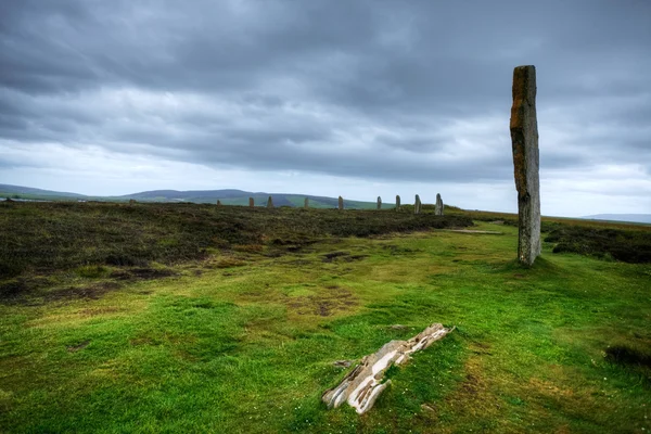 De Ring van Brodgar in Orkney in de schemering — Stockfoto