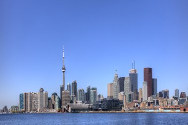 Toronto manzarası, karanlık bir görünüm