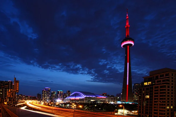Une vue de nuit de Toronto, Canada — Photo
