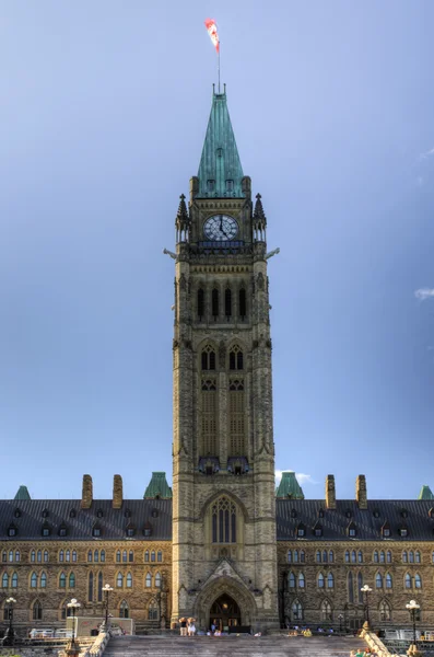 Torre da Paz do Parlamento Edifícios, Ottawa, Canadá — Fotografia de Stock