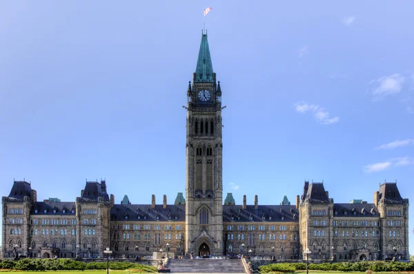 Bloque central de los edificios del Parlamento, Ottawa, Canadá — Foto de Stock