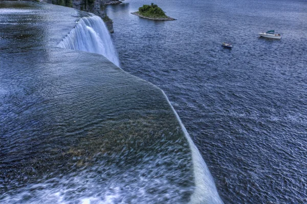 At the crest of the Rideau Falls, Ottawa — Stock Photo, Image