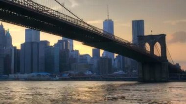 Gece gibi Brooklyn Köprüsü dışında zoom