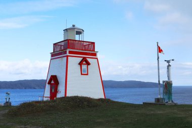 Newfoundland, Kanada 'daki Fox Point Deniz Feneri