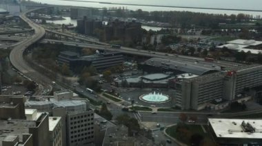 Buffalo, New York şehrinin havadan görünümü