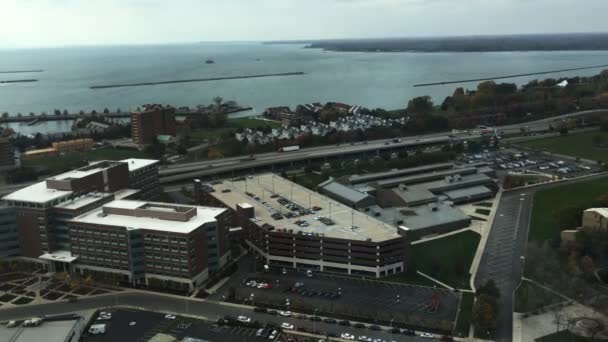 Une vue aérienne de la ville de Buffalo — Video