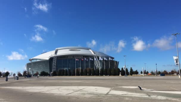 AT & T Stadium in Arlington, Texas, home to the Dallas Cowboys — стоковое видео