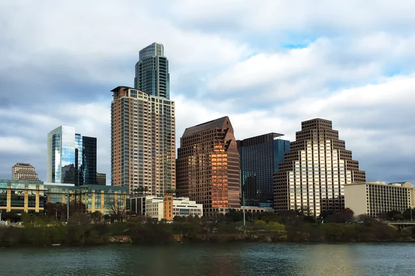 Austin, Texas, Panorama za soumraku — Stock fotografie