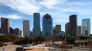 Görünümü Kapat timelapse Houston Skyline