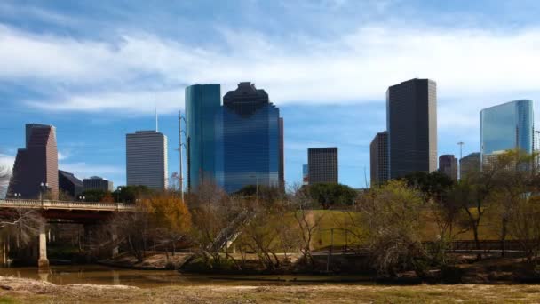 Timelapse центру міста Х'юстон, штат Техас — стокове відео