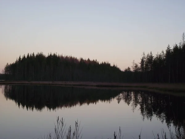 Rusya 'da gölde akşam