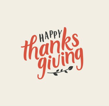 Şükran Günü Tasarım Elementleri. Vektör İllüstrasyonu