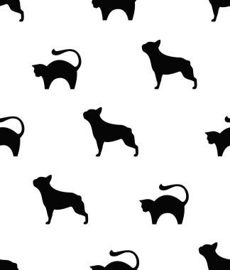 Asgari Hayvani Kusursuz Düzen. Çocuk odası, kumaş, tebrik kartı, ambalaj kağıdı arka planı. Vektör İllüstrasyonu. 