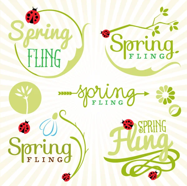 Spring fling Vector Art Stock Images | Depositphotos